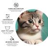 A Curious cat This Leather Coaster is Suitable for use in Restaurants, Kitchens, Offices, etc. view 4