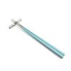 Cutipol KUBE KU39T Chopsticks + Chopsticks Rest Set, 2 Pairs Set, Turquoise Silver view 1