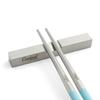 Cutipol KUBE KU39T Chopsticks + Chopsticks Rest Set, 2 Pairs Set, Turquoise Silver view 2