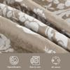 Cinefoso Reversible Quilt Set Queen Size, 100% Cotton Damask Floral Quilted Bedding, Farmhouse Lightweight Bedspread All-Season, Tan and White 3-Pcs view 4