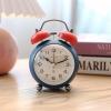 Alarm Clock/Digital Clock Metal Alarm Clock Students Use Bedside Clock Wake Up Childrens Alarm Boy Girl Desktop Clock Simple, 4 Inch Bedside Clock (Color : 1) view 2