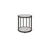 KWOKING Scandinavian Metal Corner Bookshelf Open Vertical Bookshelf for Living Room Nordic Living Room Floor Display Stand Sofa Side Simple Bookshelf Corner Shelf Black 12" L x 12" W x 16" H view 3