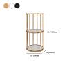 KWOKING Scandinavian Metal Corner Bookshelf Open Vertical Bookshelf for Living Room Nordic Living Room Floor Display Stand Sofa Side Simple Bookshelf Corner Shelf Black 12" L x 12" W x 31.5" H view 2