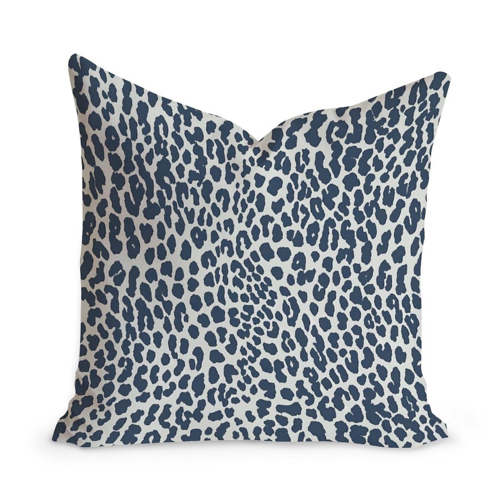 MangGou Dark Green Cheetah Animal Print Leopard Throw Pillows Leopard Print Ink Animal Spots Decorative Sofa Cushion Cover Farmhouse Double Side Accent Pillow for Living Room Bedroom 18x18in