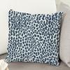 MangGou Dark Green Cheetah Animal Print Leopard Throw Pillows Leopard Print Ink Animal Spots Decorative Sofa Cushion Cover Farmhouse Double Side Accent Pillow for Living Room Bedroom 18x18in view 4