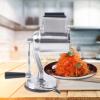 DDBESSIC Stainless Steel Kitchen Grater, Rotary Drum Slicer Cheese Grater 5 High-efficiency Vegetable Slicer With Interchangeable Round Stainless Steel Blades, Suitable For Fruits, Vegetables And Nuts view 3