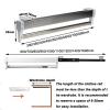 Adjustable Wardrobe Clothing Rail - Pull Out Clothes Hanger Rod - , Adjustable 30-80cm Wardrobe Rail Clothes Rack, Extendable Clothes Rail With 2 Sliding Track, Pull Out Closet Rod ( Size : 600mm ) view 2