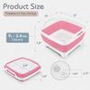Goderewild Collapsible Dish Basin with Drain Plug, 9L Foldable Wash Basin view 2