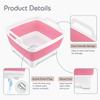 Goderewild Collapsible Dish Basin with Drain Plug, 9L Foldable Wash Basin view 3