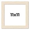 11x11 Frame White Real Wood Picture Frame Width 1.5 Inches | Interior Depth 0.5 Inches | Barn White Distressed Photo Frame Complete with UV Acrylic, Foam Board Backing & Hanging Hardware view 1