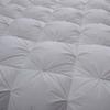 The OutNeT Silver Pinch Pleated Comforter Oversized King (132x120Inch), 3 Pieces(1 Pintuck Comforter and 2 Pillowcases) Pintuck Cotton Down Alternative Comforter Bedding Set view 4