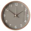 Battery Bedroom Wall Clock Solid Wood Farmhouse Clock Modern Silent Wall Clock Battery Operated Sweep Second Movement Non-Ticking Non Ticking view 1