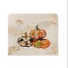 Farm Pumpkins Chair Back Cover for Dining Room Set of 6 Halloween Vegetable Pumpkin Kitchen Chair Protecter Slipcovers for Holiday Party,Weeding,Banquet,Events Vintage Linen Plant Texture view 2