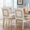 Dining Chair Cover 4 Pack Removable Chair Back Covers Spring Tulip Lavender Floral Frame Washable Kitchen Chairs Back Slipcover for Home/Office/Hotel/Restaurant Retro Cotton Linen view 1