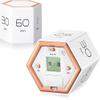 ERYUE Timer, Hexagon Digital Clock Timer Magnetic Cubes Timer Kitchen Hexagon Flip Timer for Studying Cooking Exercising Easy to Use Magnetic Flip Focus-Timer view 2