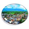 Liechtenstein Magnet Fridge Refrigerator Freezer Magnet Sticker Souvenir Decorations Oval Crystal Magnet Kitchen Whiteboard view 1