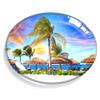 Akumal Mexico Magnet Fridge Refrigerator Freezer Magnet Sticker Souvenir Decorations Oval Crystal Magnet Kitchen Whiteboard view 1