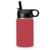 LaserGram Personalized Water Bottle, Basketball Ball, Stainless Steel Double Wall Vacuum Insulated with Flip Top Straw, Custom Engraved Gift (12oz / 335ml Maroon) view 2