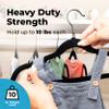 Fontaines Luxury Kid's Black Velvet Felt Non Slip Clothes Hangers 50 Pack - Ultra Slim & Space Saving - Heavy Duty Swivel Black Hook for Children's Clothing, Shirt, Dress, Skirt & Pants Organization view 4