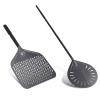 NUTUNI 12 Inch + 9 Inch Pizza Peel Set, Perforated Pizza Turning Peel, 12" x 14" Professional Aluminum Pizza Paddle for Homemade Pizza, Pizza Oven Accessories view 1