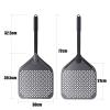 NUTUNI 12 Inch + 9 Inch Pizza Peel Set, Perforated Pizza Turning Peel, 12" x 14" Professional Aluminum Pizza Paddle for Homemade Pizza, Pizza Oven Accessories view 3