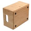 MobileVision Bamboo Storage Box with Open Front Stackable Bin Organizer to use in closets, bedrooms, kitchens, home & office, 14 x 11 x 6.5 inches view 3