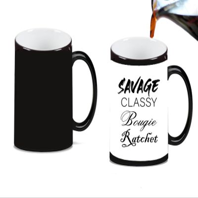 Savage Classy Bougie Ratchet Magic Color Morphing Ceramic Coffee Mug Tea Cup by M&R