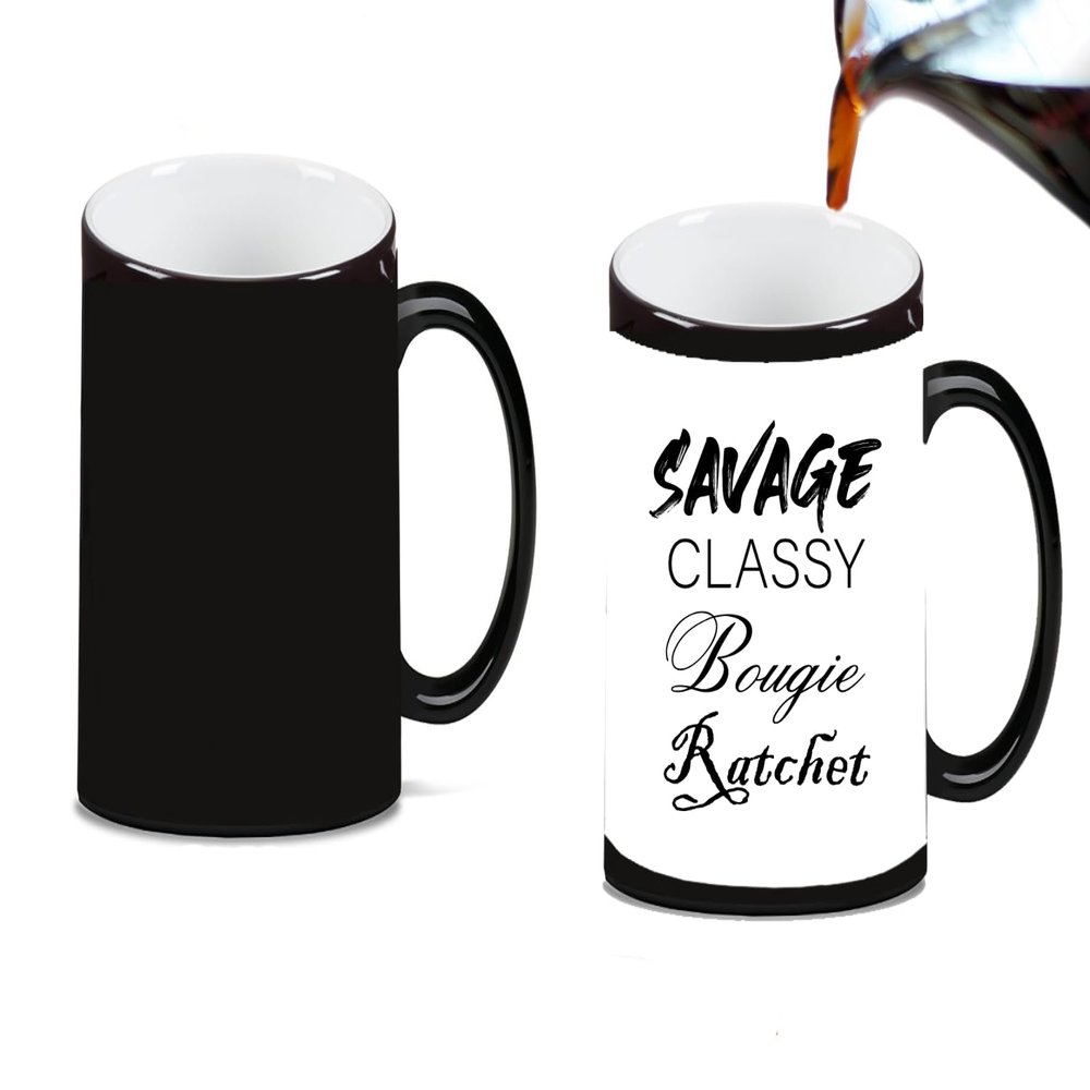 Savage Classy Bougie Ratchet Magic Color Morphing Ceramic Coffee Mug Tea Cup by M&R