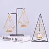 candlesticks Creative Candle Holders Metal Ornaments Iron Candlestick Crafts Candlelight Dinner Table Decor Wedding Candle Stand Art Crafts Candle Holders for candlesticks (Size : Brass) view 3