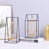 candlesticks Creative Candle Holders Metal Ornaments Iron Candlestick Crafts Candlelight Dinner Table Decor Wedding Candle Stand Art Crafts Candle Holders for candlesticks (Size : Brass) view 4