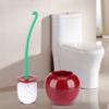 Cherry Toilet Brush, Toilet Brush, Cherry - Shape Cleaning Toliet Brush Holder Standing Set Lavatory Bathroom Tool view 3