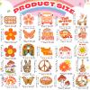 25 Pieces Hippie Car Flower Magnet Groovy Boho Flower Refrigerator Magnets Retro Magnetic Hippie Fridge Magnets for Car Home Metal Door Whiteboard Mailbox Office Cabinets Decor view 2