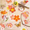 25 Pieces Hippie Car Flower Magnet Groovy Boho Flower Refrigerator Magnets Retro Magnetic Hippie Fridge Magnets for Car Home Metal Door Whiteboard Mailbox Office Cabinets Decor view 3