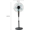ZUMAHA Vertical 3 Speed Setting Floor Fan, Wide Angle Oscillating Fan with 5 Large Blades, Standing Fan 1H Timer, Home Pedestal Fan Adjustable view 2