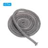 PATIKIL 3/8"x 86" Wood Stove Gasket, 2Pcs Graphite Fiberglass Round High-Temperature Resistance Seal Rope Replacement for Stoves Fireplace Door, Black view 3