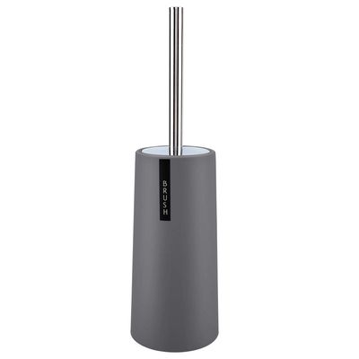 Toilet Bowl Cleaners, Toilet Brush,Toilet Bowl Brush with Extra Long Handle,Toilet Brush with Holder Duty Stainless Steel Upgraded Handle Scrubber Cleaner Set(Grey)