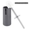 Toilet Bowl Cleaners, Toilet Brush,Toilet Bowl Brush with Extra Long Handle,Toilet Brush with Holder Duty Stainless Steel Upgraded Handle Scrubber Cleaner Set(Grey) view 4