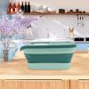 Alipis Household Rice Container Multi-functional Kitchen Grain Dispenser Sliding Lid Nordic Style Cereal Storage Box Design for Rice Flour Soybeans and Coarse Cereals view 3