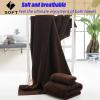 AOKLEY Bath Towels Set of 4, 2 Bath Towels 2 Washcloths for Bathroom, Shower Towels Large 100% Ring Spun Cotton 600GSM Lightweight and Highly Absorbent Quick Drying Towels, Perfect for Daily Use view 2