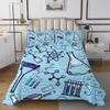 Erosebridal Chemical Equation Quilt Set King Size Science Formula Bedspread for Boys Girls Math Science Coverlet Set Chemical Elements Science Theme Bed Set Chemistry Lab Bedding view 2