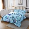 Erosebridal Chemical Equation Quilt Set King Size Science Formula Bedspread for Boys Girls Math Science Coverlet Set Chemical Elements Science Theme Bed Set Chemistry Lab Bedding view 3