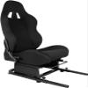 Supllueer Racing Rear Seat Stand for Steering Wheel Mount to Expand into Gaming Simulator Cockpit with Black Double Locking Slides Ergonomic Breathable Driving Race Chair Fit for Marada, Minneer view 1