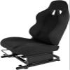 Supllueer Racing Rear Seat Stand for Steering Wheel Mount to Expand into Gaming Simulator Cockpit with Black Double Locking Slides Ergonomic Breathable Driving Race Chair Fit for Marada, Minneer view 3