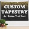 Custom Tapestry with Photo Customized Christmas Birthday Gifts Personalized Tapestry Wall Hanging Backdrop for Bedroom 126x71 inch Horizontal view 1