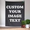 Custom Tapestry with Photo Customized Christmas Birthday Gifts Personalized Tapestry Wall Hanging Backdrop for Bedroom 40x60 inch Vertical view 1