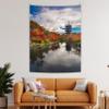 Custom Tapestry with Photo Customized Christmas Birthday Gifts Personalized Tapestry Wall Hanging Backdrop for Bedroom 40x60 inch Vertical view 2