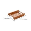 2Pcs Box Wooden soap Tray Bathtub soap Dish Bathtub Trays for tub Sponge Holder Travel Body wash Bamboo take a Bath view 3