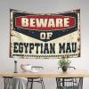Abipuir Stuff For Boys Room Beware Of Egyptian Mau Tapestry Tapestry Aesthetic Tapestry Aesthetic (Size : 75X100CM) view 3