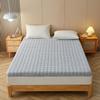 5Cm Thick Full Size Futon Mattress,Jacquard Washed Cotton Japanese Floor Mattress,Non Slip Student Dormitory Sleeping Bed Mattress Topper Folding Mat,Blue,Full/120x200cm view 2