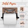 Autumn Alley Farmhouse Toilet Paper Holder, Towel Ring for Bathroom, Farmhouse Towel Rack Holder Set, 3PCS, Wall Mount for Farmhouse Bathroom Decor and Accessories, Rustic Wooden, Brown view 4